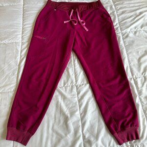 Figs Scrubs Athletic Bottoms Pink Large